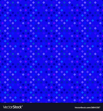 Geometrical blue seamless square pattern vector image