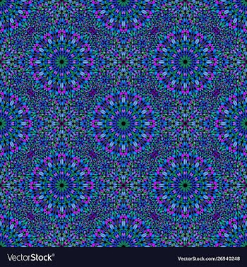 Geometrical bohemian abstract kaleidoscope vector image