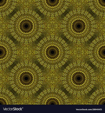 Geometrical bohemian golden mandala flower vector image
