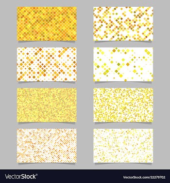 Geometrical card background set - template designs vector image