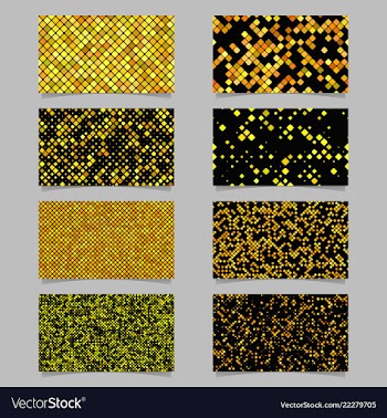 Geometrical card background set - template designs vector image