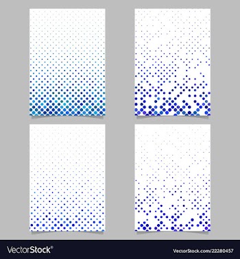 Geometrical circle pattern brochure template vector image