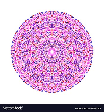 Geometrical circular colorful round abstract vector image