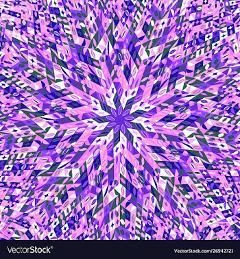 Geometrical circular tiled mosaic pattern vector image