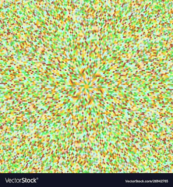 Geometrical colorful abstract circular tiled vector image