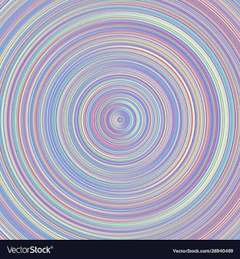 Geometrical colorful abstract concentric circle vector image