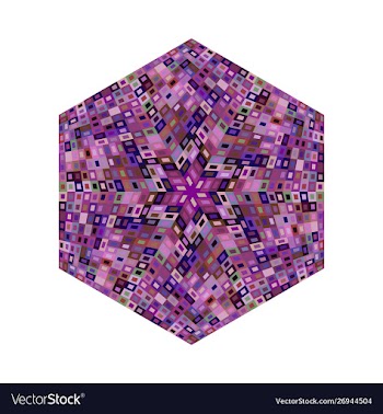 Geometrical colorful abstract isolated tiled vector image