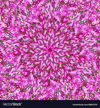 Geometrical colorful abstract round tile pattern vector image