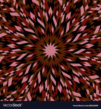 Geometrical colorful abstract round tile pattern vector image