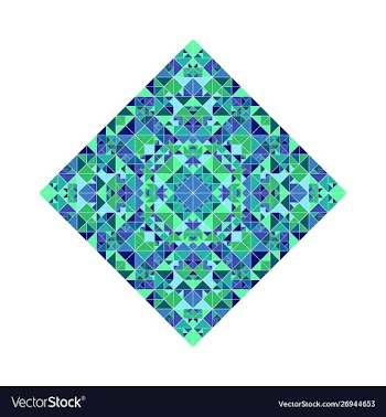 Geometrical colorful abstract triangular mosaic vector image
