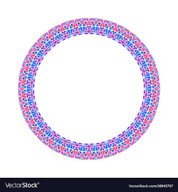 Geometrical colorful abstract triangular mosaic vector image