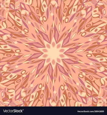 Geometrical colorful circular tiled pattern vector image