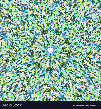 Geometrical colorful dynamic round pattern vector image