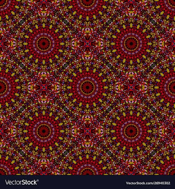 Geometrical colorful garden mandala ornament vector image