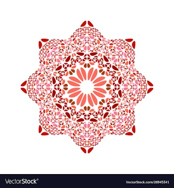 Geometrical colorful isolated abstract gravel vector image