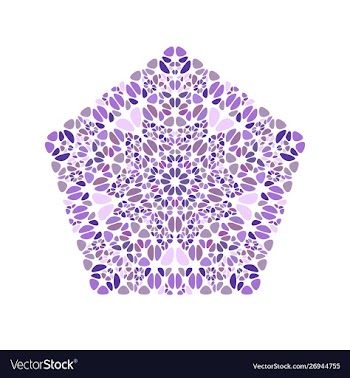 Geometrical colorful ornate abstract gemstone vector image