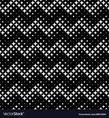 Geometrical curved star pattern background vector image