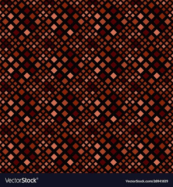 Geometrical dark brown seamless square pattern vector image