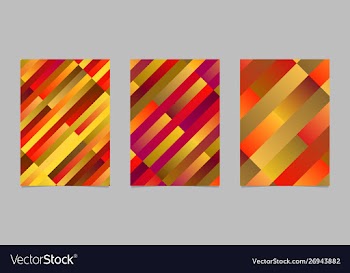 Geometrical diagonal rectangle flyer template vector image