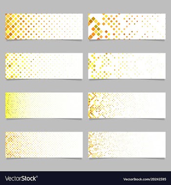 Geometrical diagonal square mosaic pattern banner vector image