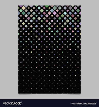 Geometrical diagonal square pattern brochure vector image