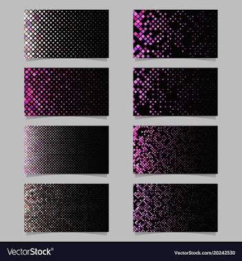 Geometrical diagonal square pattern card vector image