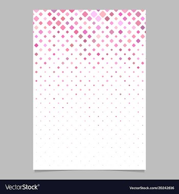 Geometrical diagonal square pattern poster vector image