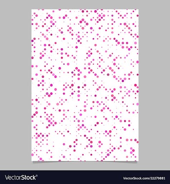 Geometrical dot pattern brochure template vector image