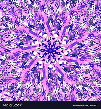 Geometrical dynamic abstract hypnotic round vector image