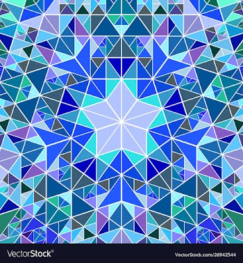 Geometrical dynamic circular tile pattern vector image