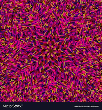 Geometrical dynamic circular tiled pattern mosaic vector image