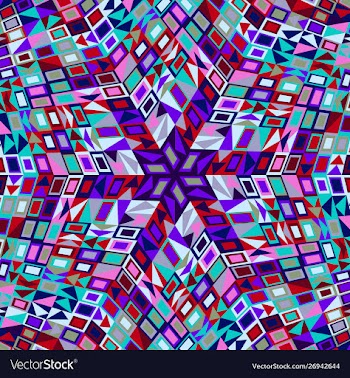 Geometrical dynamic round pattern background vector image