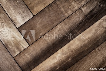 Geometrical fishbone wood pattern