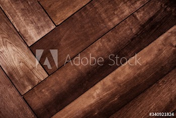 Geometrical fishbone wood pattern