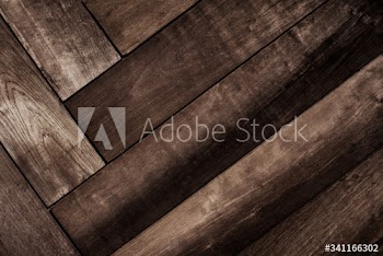 Geometrical fishbone wood pattern