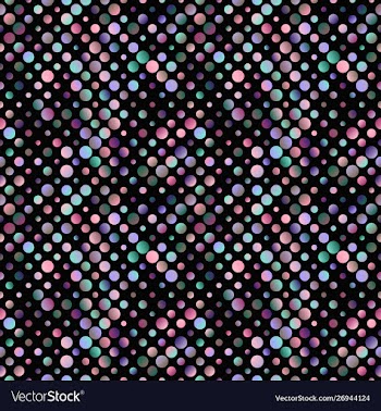 Geometrical gradient abstract chaotic dot pattern vector image