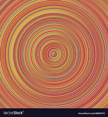 Geometrical gradient multicolor concentric circle vector image