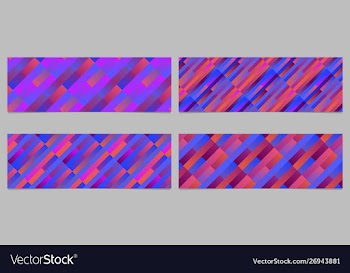 Geometrical gradient rectangle pattern banner vector image