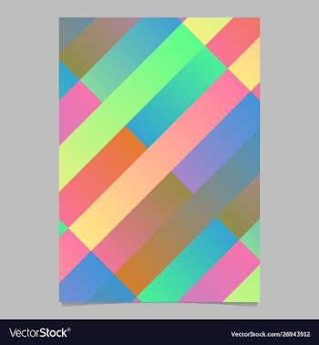 Geometrical gradient trendy modern stripe page vector image