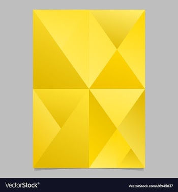 Geometrical gradient triangle mosaic brochure vector image