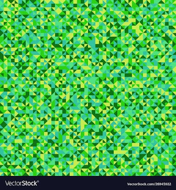 Geometrical green triangle mosaic pattern vector image