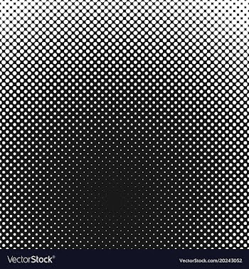 Geometrical halftone circle pattern background vector image