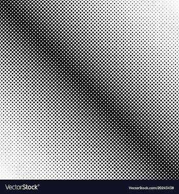 Geometrical halftone circle pattern background vector image
