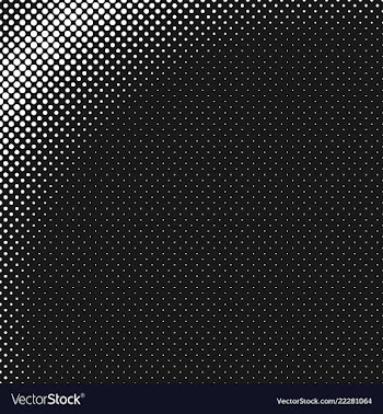 Geometrical halftone circle pattern background vector image