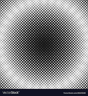 Geometrical halftone diagonal square background vector image