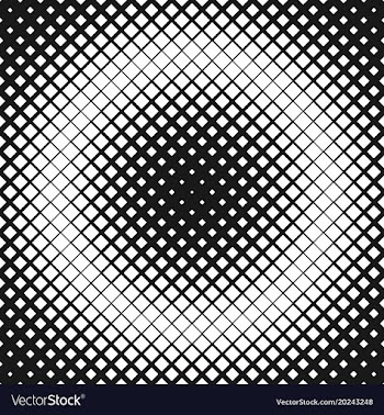 Geometrical halftone diagonal square pattern vector image