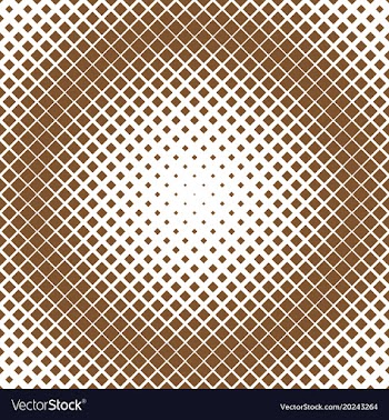 Geometrical halftone diagonal square pattern vector image