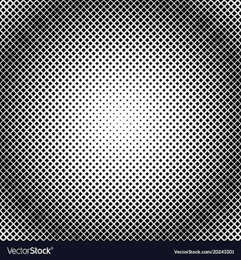 Geometrical halftone diagonal square pattern vector image