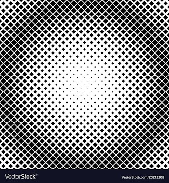 Geometrical halftone diagonal square pattern vector image