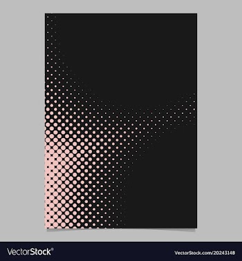 Geometrical halftone dot background pattern page vector image